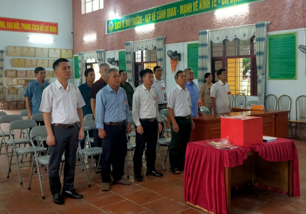 Xã Quỳnh Sơn tổ chức lấy ý kiến cử tri về Đề án nhập địa giới hành chính huyện Yên Dũng với thành...